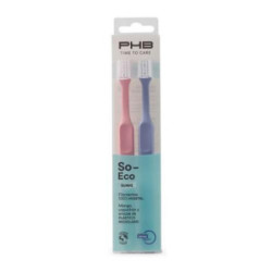 Cepillo Dental Adulto Phb Time To Care So Eco 2 Unidades Suave Duplo
